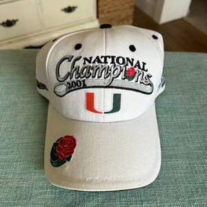 VTG Top of the World 2002 Rose Bowl 2001 National Champs Miami Hurricanes Cap